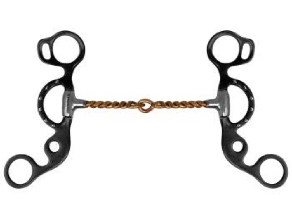 Short Shank Twisted Copper Wire Snaffle Bit