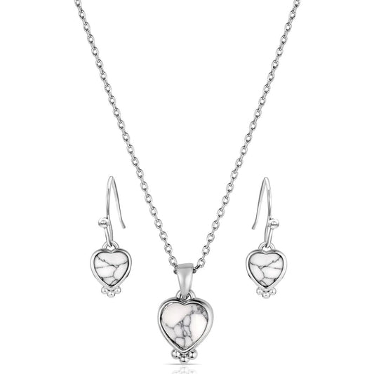 Montana Silversmiths Snowcapped Heart Jewelry Set