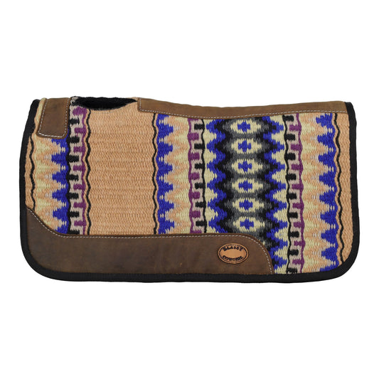 Klassy Cowgirl 28" x 30" Desert Blue Saddle Pad with Felt Bottom