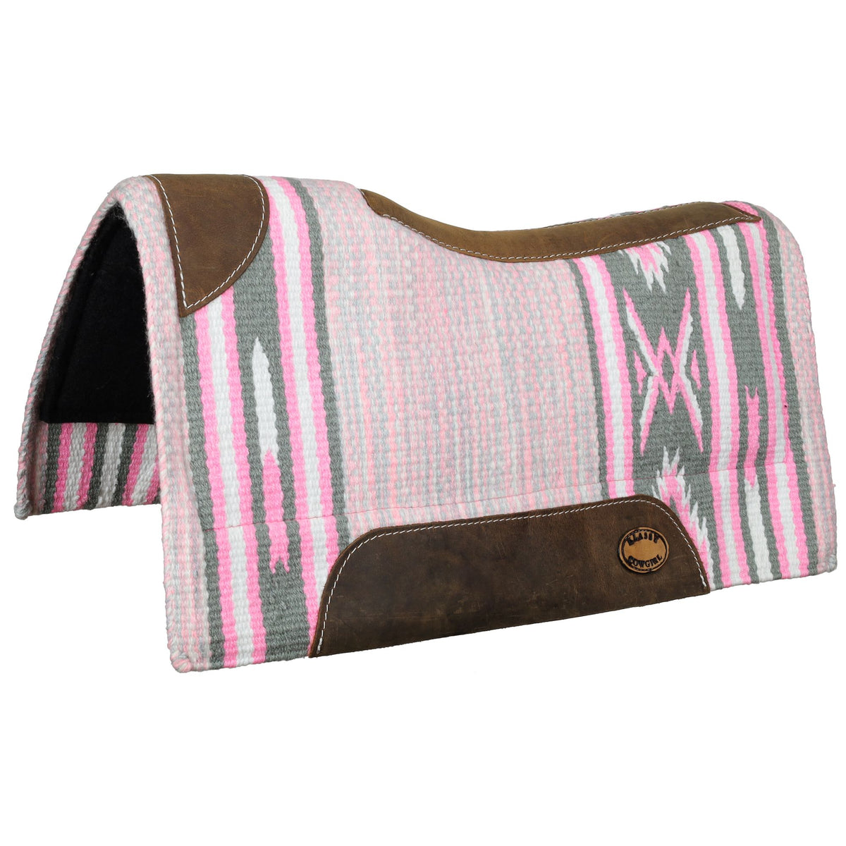 Klassy Cowgirl 28" x 30" Pink Saddle Pad with Felt Bottom