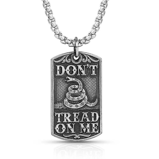 Montana Silversmiths 'Don't Tread on Me' Dog Tag Necklace