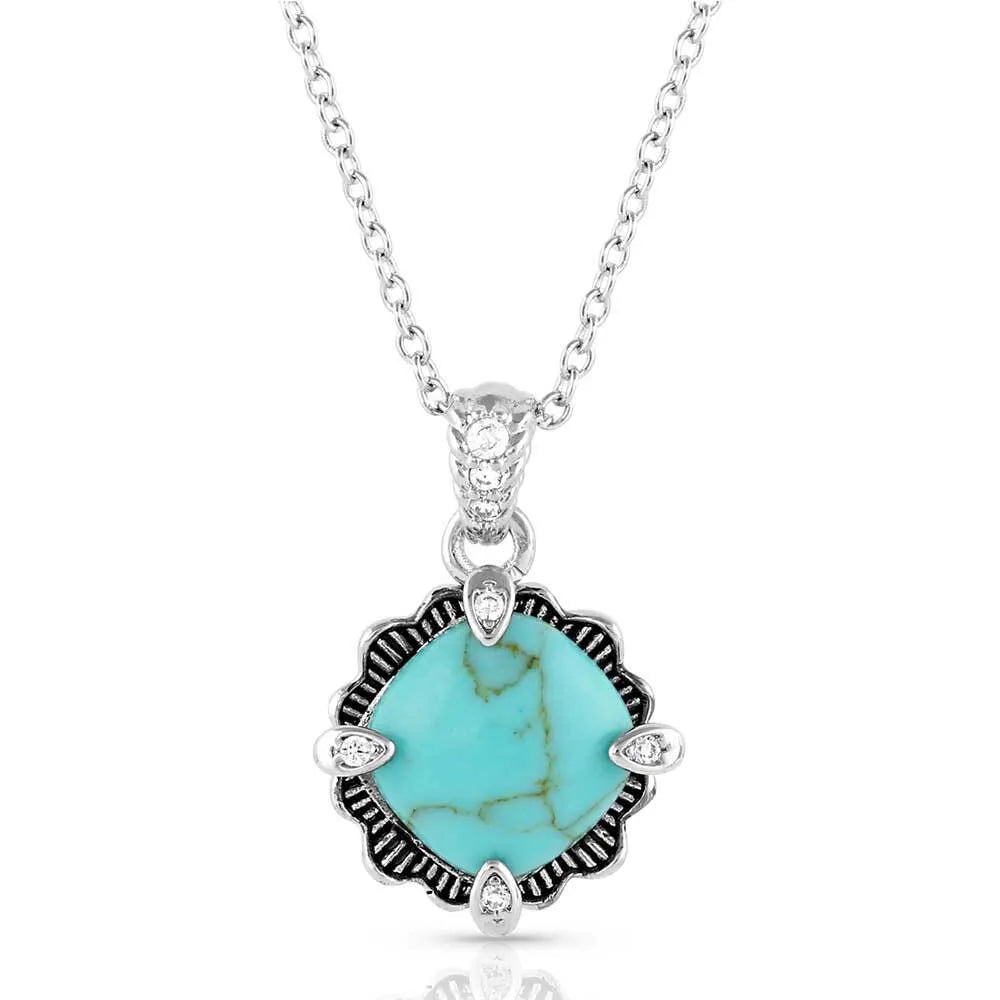 Turquoise 'Crystal Cornerstone' Necklace