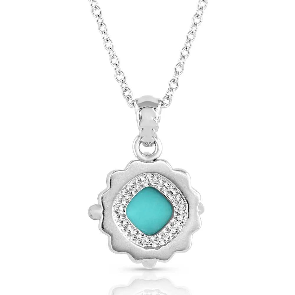 Turquoise 'Crystal Cornerstone' Necklace