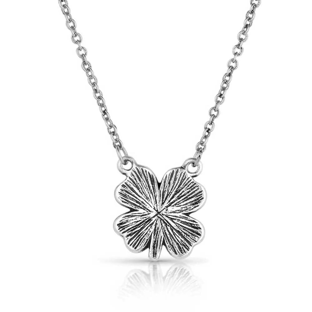 Montana Silversmiths Sparkling 4-H Clover Necklace