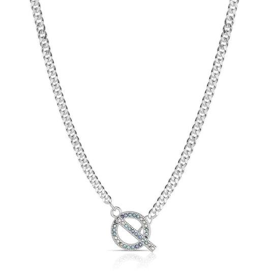 Montana Silversmiths Blue Horizon Crystal Toggle Necklace