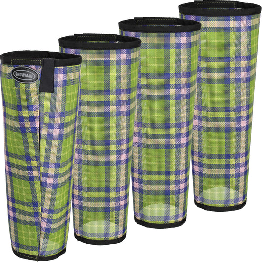 Neon Plaid Stand Up Fly Boot - Medium