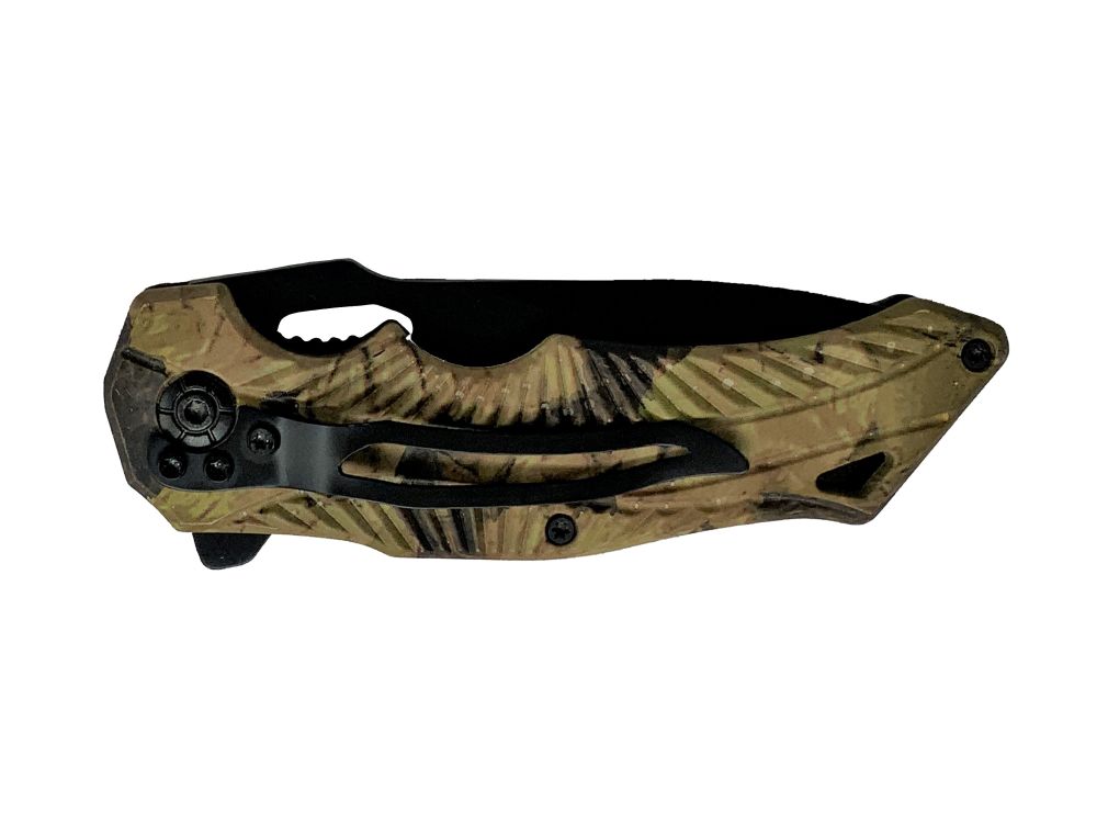 Tactical Spring Assist Knife - Camo