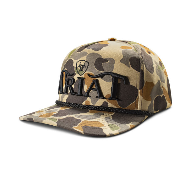 ARIAT SNAPBACK CAMO EMBROIDERED - HATS CAP