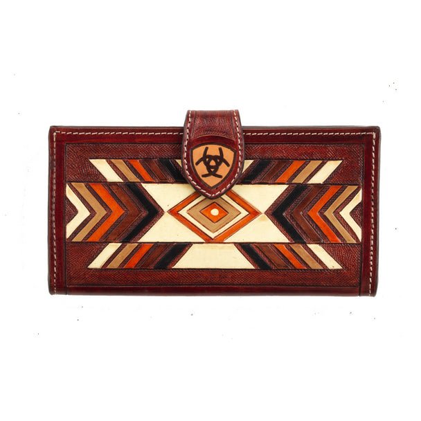 ARIAT SOUTHWESTERN HANDTOOLED WALLET
