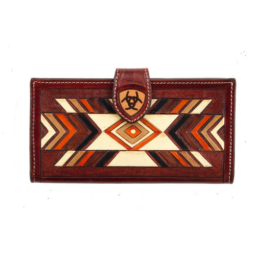 ARIAT SOUTHWESTERN HANDTOOLED WALLET