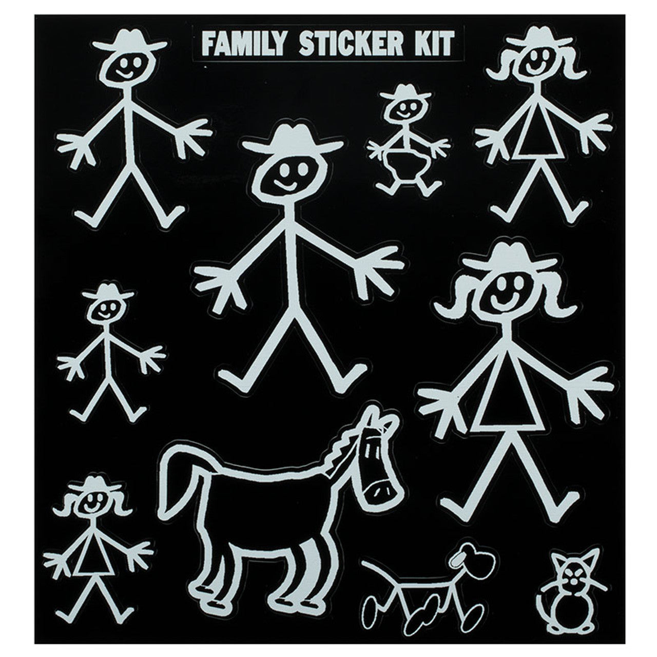 Cowboy Family Sticker
