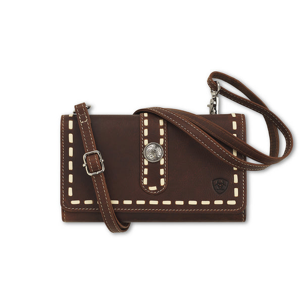 ARIAT TEAGAN STYLE WALLET BROWN