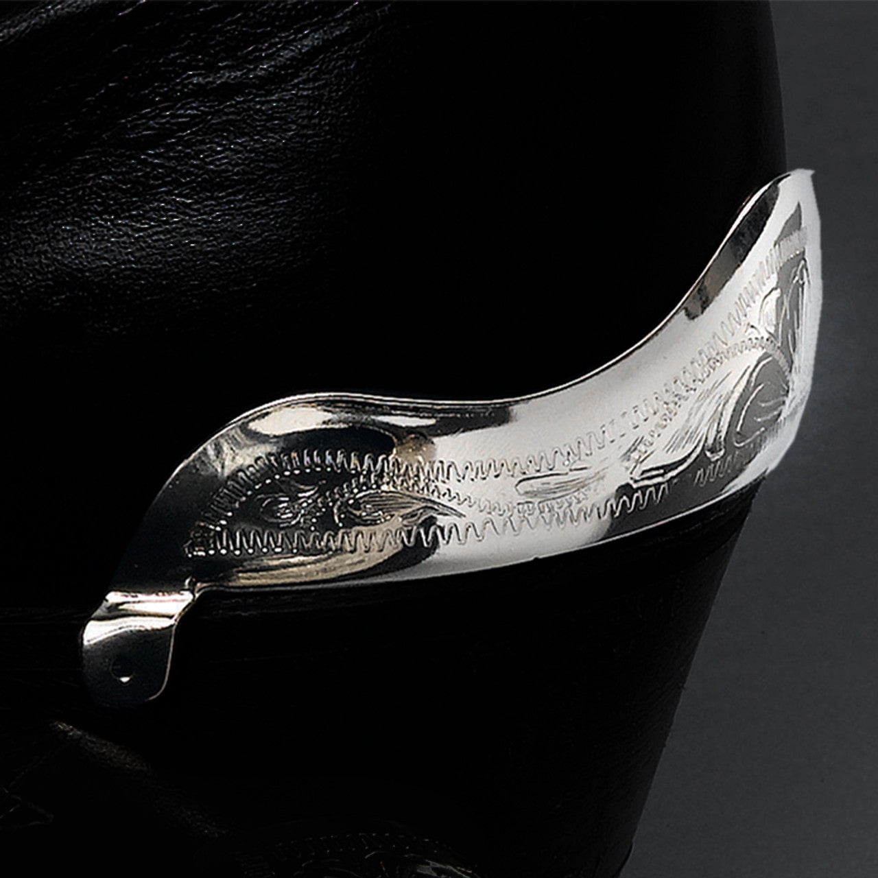 Engraved Silver Heel Boot Guards – Tack N More