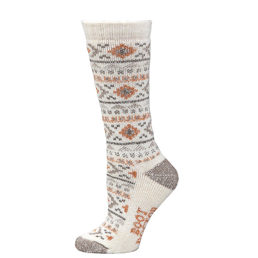 Women's Boot Doctor Taupe Merino Wool Southwest Socks