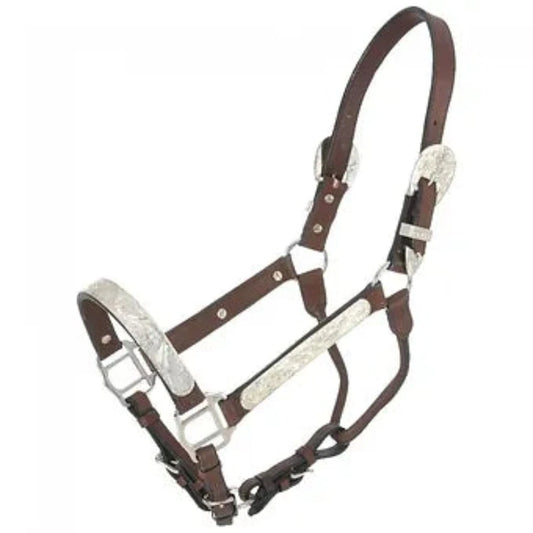 Pony Size Silver Bar Show Halter