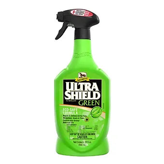 Ultra Shield Green Natural Fly Repellent for Horses 32 oz