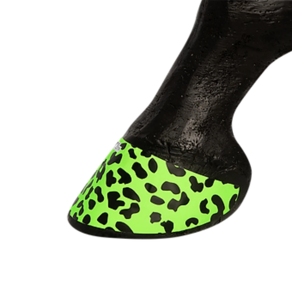 Set of 4 Neon Green Leopard Print Hoofies
