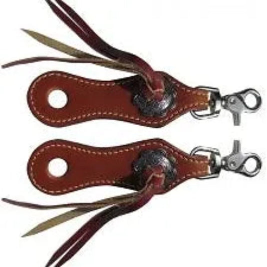 Scalloped Slobber Straps w/ Conchos & Snaps