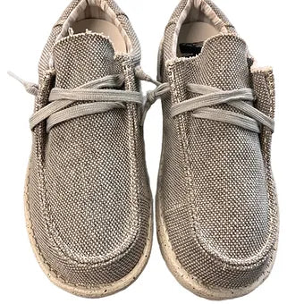 Men's Gray MR. J 'RON 2' SLIP ON SHOES w/ Laces Comfort shoes