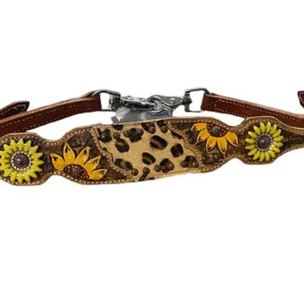 Sunflower Wither Strap w/ Hair-On Cheetah Center