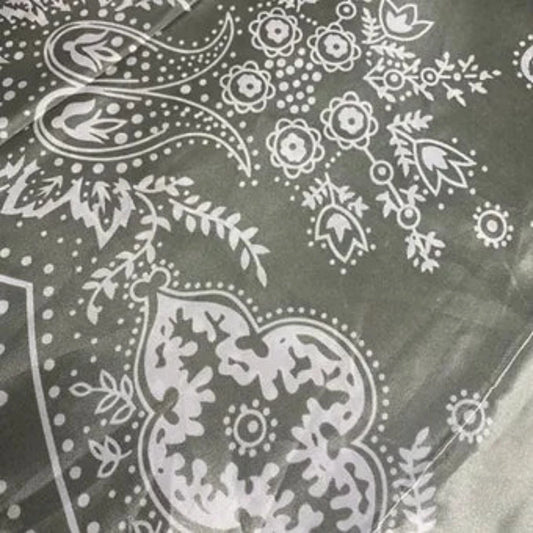 35" x 35" Sage Paisley Wild Rag Scarf