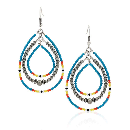 Southwestern Sunrise Beaded Attitude Earrings