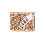 Hand Painted Ace Cards Bifold Wallet