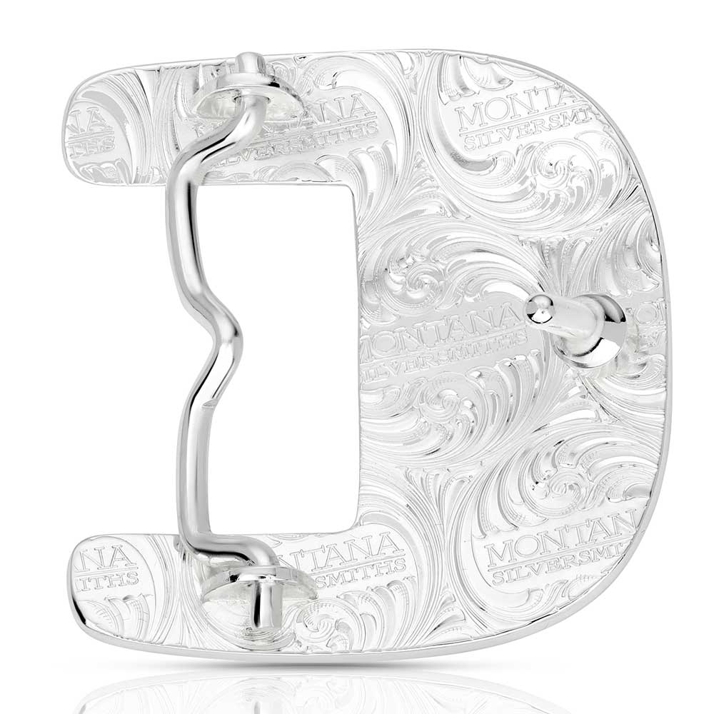 Montana Silversmiths Clear Blue Sky Turquoise Buckle