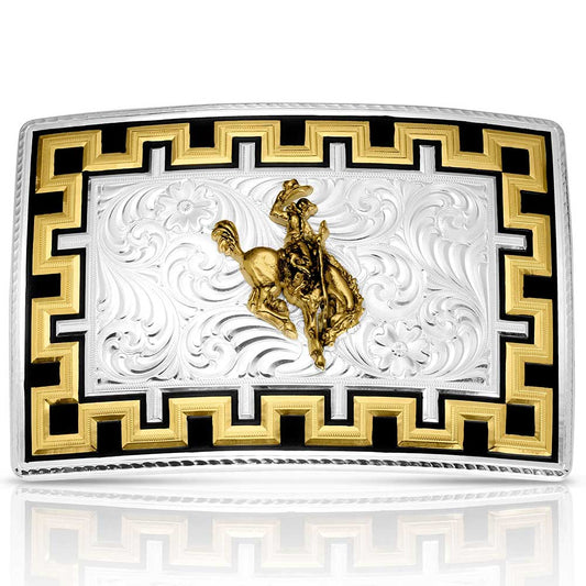 Montana Silversmith Honor and Grit Buckle w/Ranch Bronc