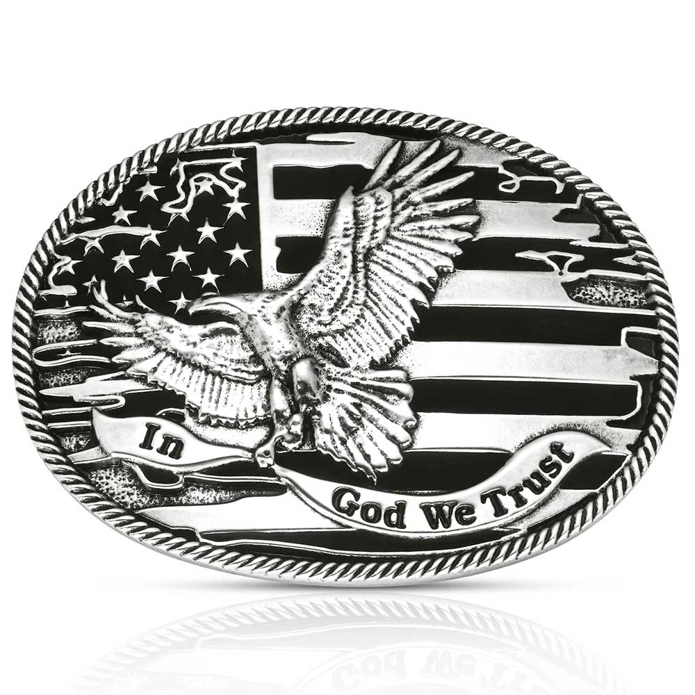 Montana Silversmiths Forged in Freedom Attitude Buckle
