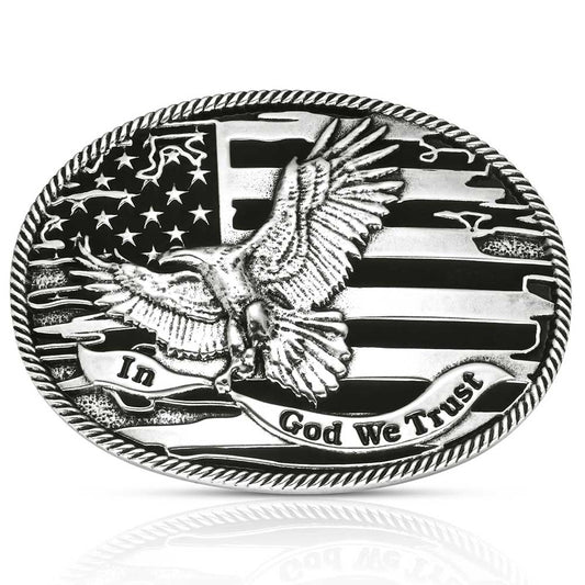 Montana Silversmiths Forged in Freedom Attitude Buckle