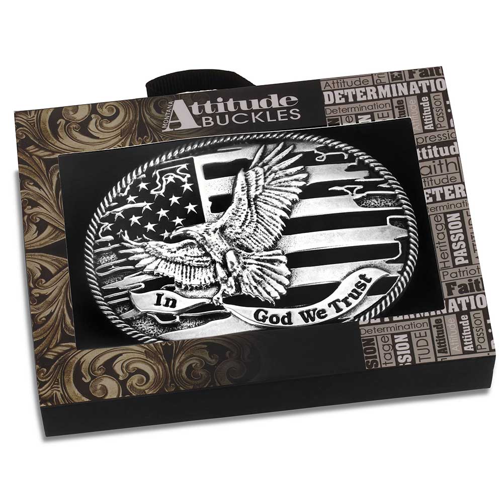 Montana Silversmiths Forged in Freedom Attitude Buckle