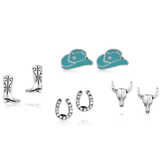 Montana Siversmiths Attitude Boot Scootin Post Earring Set
