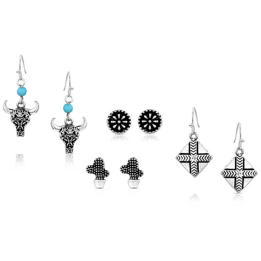 Montana Siversmiths Attitude On the Plains Earring Set