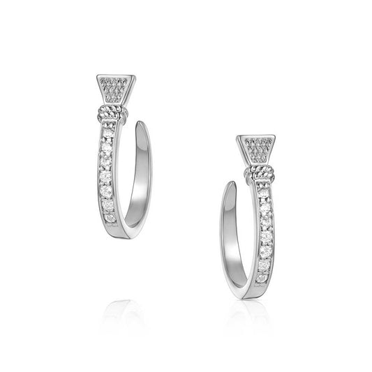Montana Silversmith Horseshoe Nail Hoop Earrings