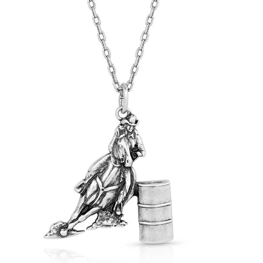 Montana Silversmiths Barrel Racer Pendant Necklace