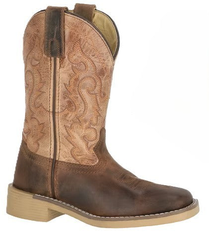 Caleb Smoky Cowboy Boots Square Toe Childs & Youth