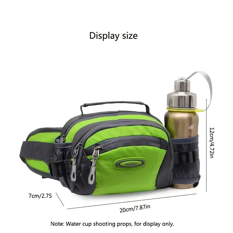 Hands-Free: Waist Bag Fanny Pack w/ Water bottle holders