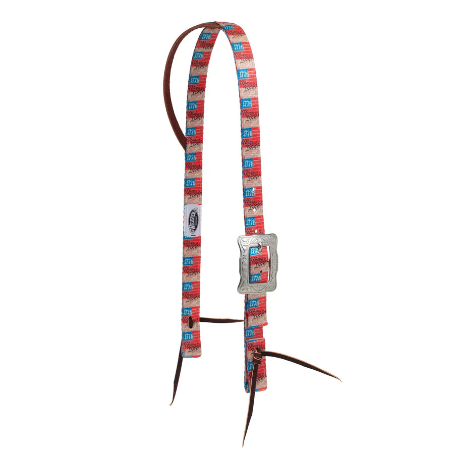 Weaver Leather Nylon Headstall Split Ear Asst Prints