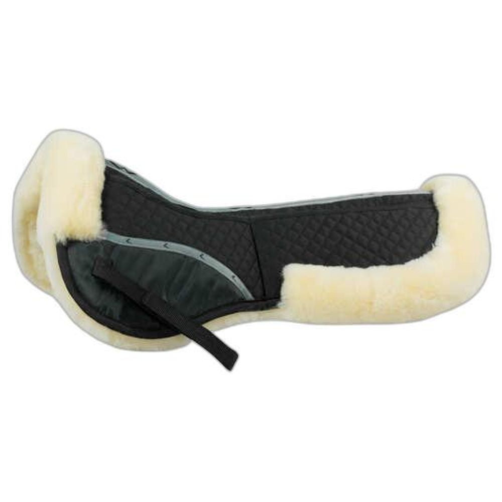 Horze Harleigh Rising Half Pad Black Sheepskin