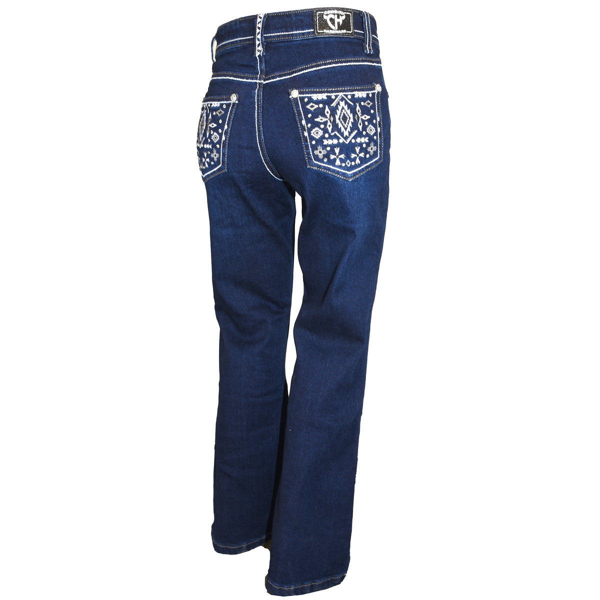 Girl's Cowgirl Hardware Aztec & Crystal Western Jeans