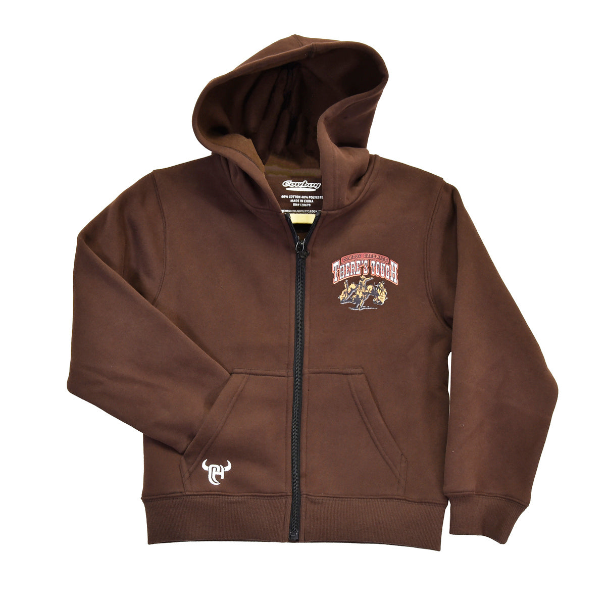 Cowboy Hardware Boy's Full Zip 'Tough' Hoodie