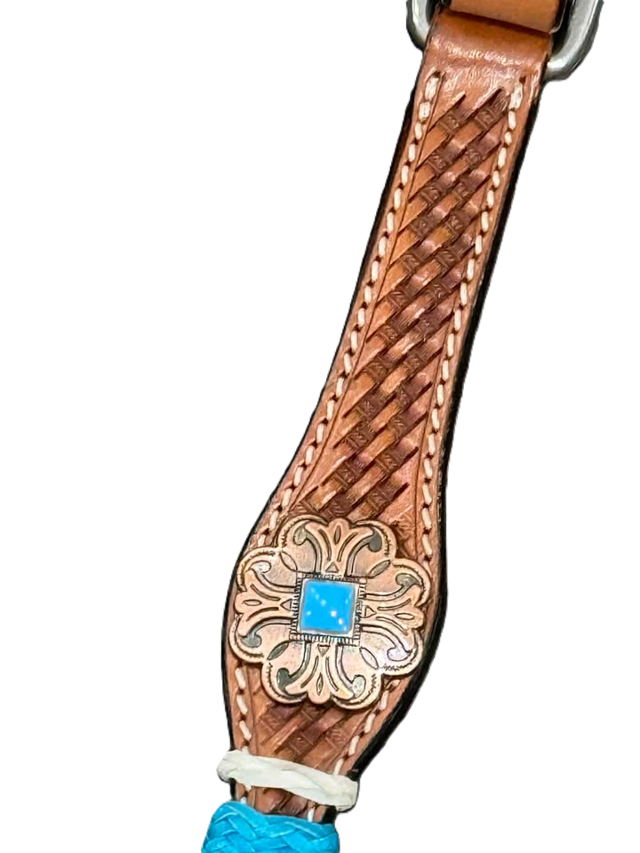 Circle Y TURQUOISE ROUNDUP BREAST COLLAR