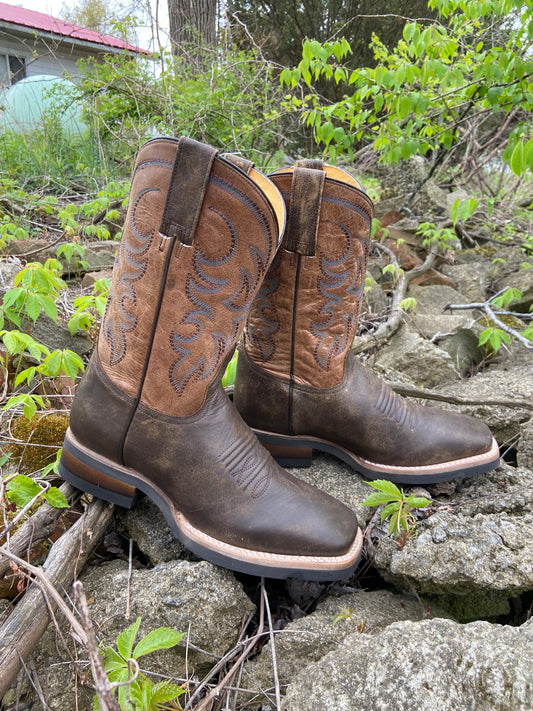 Men's Roper Vintage Brown Western Cowboy Boots