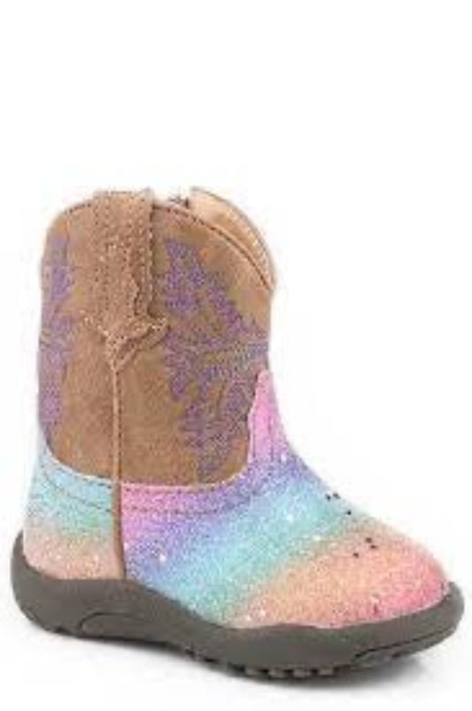 Infant girl's Roper Rainbow Glitter Cowboy Boots SALE!!