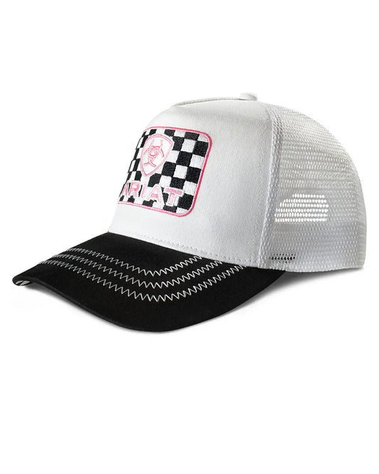 Ariat Women's Checkered Patch Cap