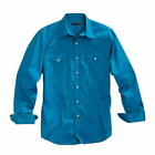 Tin Haul Men's Turquoise Poplin Western Shirt