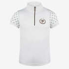 Horze brand Paige Kids Short Sleeve Show Shirt. White