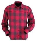 SALE! Outback Trading Company Men's RED BLACK FLANNEL NAVIN SHIRT