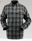SALE!! Outback Trading Company Men's GRAY BLACK TROY PERFORMANCE SHIRT